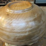 Note the orientation of the flawed finish to the direction of rotation.